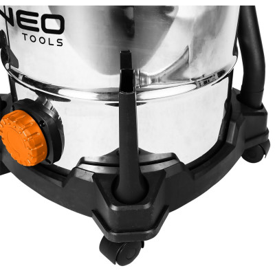 Neo Tools Пилосос професійний, 1400Вт, 18 кПа, контейнер 30л, HEPA, колеса, 5.92кг
