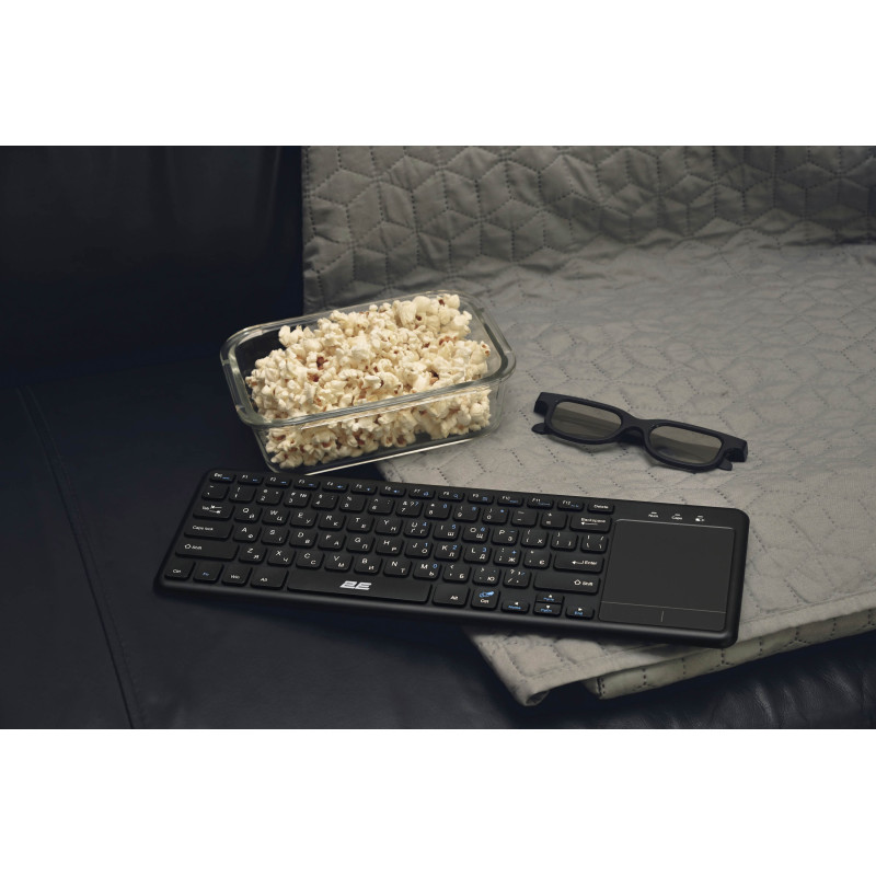 2E Клавіатура ножнична KT100 78key, WL, EN/UK, чорний