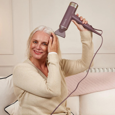 Remington Фен AIRvive, 1600Вт, 3 режими, дифузор, іоніз-я, хол. обдув, фіолетово-золотий