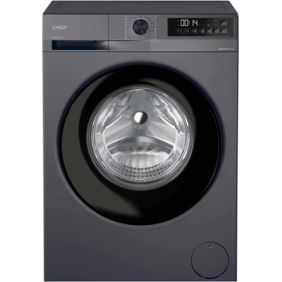 Candy Пральна машина Candy ProWash 300 фронтальна, 8кг, 1400, A, 48см, дисплей, пара, інвертор, люк чорний, cріблястий
