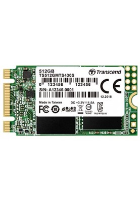 Transcend 430S M.2[Накопичувач SSD M.2 256GB SATA MTS430S]