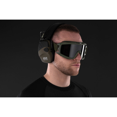 2E Tactical Тактичні захисні навушники Pulse Pro Army Green NRR 22 dB, активні