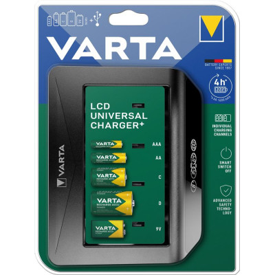 VARTA Зарядний пристрій LCD universal Charger Plus