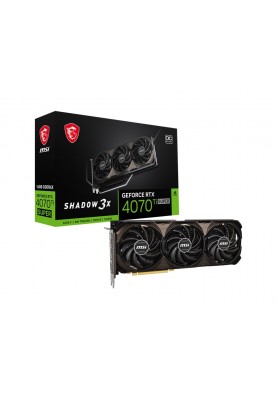 MSI Відеокарта GeForce RTX 4070 Ti SUPER 16GB GDDR6X SHADOW 3X OC