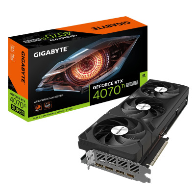 Gigabyte Відеокарта GeForce RTX 4070 Ti SUPER 16GB GDDR6X WINDFORCE MAX OC
