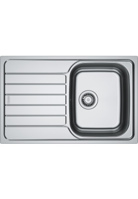 Franke Мийка кухонная Franke Spark, нерж.сталь, прямокутник, з крилом, 780х500х340мм, чаша - 1, врізна, SKL 611-78, нерж декор