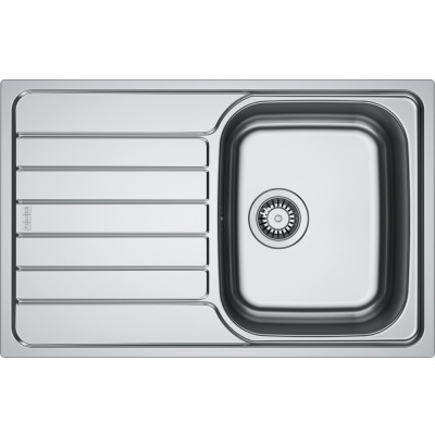 Franke Мийка кухонная Franke Spark, нерж.сталь, прямокутник, з крилом, 780х500х340мм, чаша - 1, врізна, SKL 611-78, нерж декор