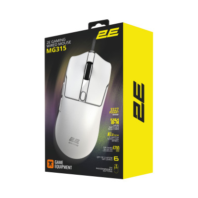 2E Gaming Миша 2E GAMING MG315, USB-A, білий