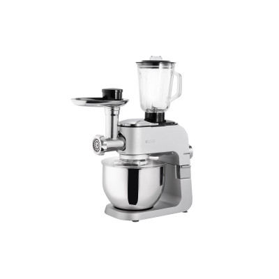 ARDESTO Кухонна машина KMCH-K1500SS/ 1500 Вт/ 6 швидк. + режим Pulse/ чаша 6 л./ блендер 1.5 л./сріблясто-сірий