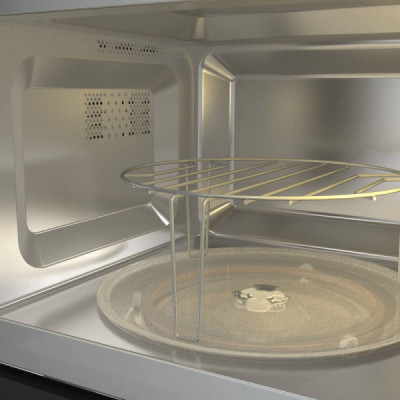 Gorenje Мікрохвильова піч вбудовувана, 20л, електр. управл., 800Вт, гриль, дисплей, чорний