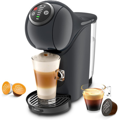 Krups Кавоварка капсульна Dolce Gusto Genio S Plus, 1,8л, капсули, сернор.керування, темно-сірий