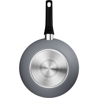Tefal Сковорода ВОК Halo, 28см, алюміній, бакеліт, сірий