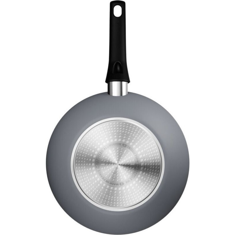 Tefal Сковорода ВОК Halo, 28см, алюміній, бакеліт, сірий