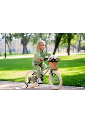 Miqilong Дитячий велосипед RM Оливковий 12"