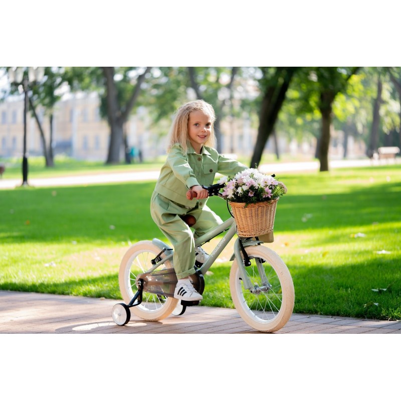 Miqilong Дитячий велосипед RM Оливковий 12"