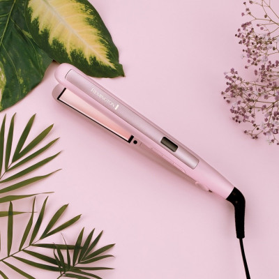 Remington Випрямляч Remington Coconut Smooth, 47Вт, темп.режимів-9, 150-230С, дисплей, кераміка, розовий