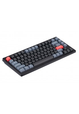 Keychron Клавиатура V1 84 Key QMK Gateron G PRO Red Hot-Swap RGB Carbon Black