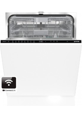 Gorenje Посудомийна машина вбудовувана, 16компл., A+++, 60см, інвертор,Wi-Fi, сенсорн.упр, 3 кошики, білий