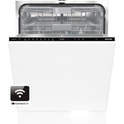 Gorenje Посудомийна машина вбудовувана, 16компл., A+++, 60см, інвертор,Wi-Fi, сенсорн.упр, 3 кошики, білий
