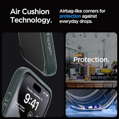 Spigen Чохол для Apple iPhone 15 Pro Ultra Hybrid, Frost Green