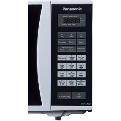 Panasonic Мікрохвильова піч 25л, 800Вт, дисплей, білий NN-GT352WZPE