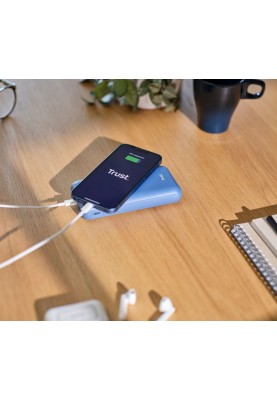 Trust Акумулятор портативний літій-іонний power bank Redoh, 20000мА·рік, USB-A/2хUSB-C, 18W, QC 3.0, PD, синій