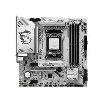 MSI Материнська плата B850M GAMING PLUS WIFI6E sAM5 B850 4xDDR5 M.2 HDMI DP WiFi BT mATX