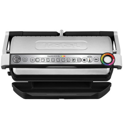 Tefal Гриль прижимний OptiGrill+ XL 2000Вт, темп. режимів-4, з`ємні пластини, метал