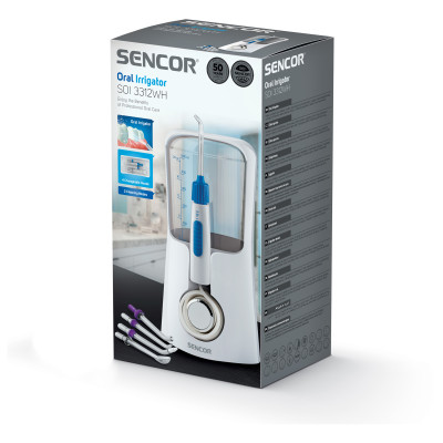 Sencor Іригатор стаціонарний, чаша 600 мл, від мережі , 5 насадки, білий