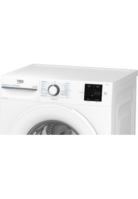 Beko Пральна машина фронтальна, 7кг, 1200, A+++ (-10%), 49см, дисплей, інвертор, ПАР, білий