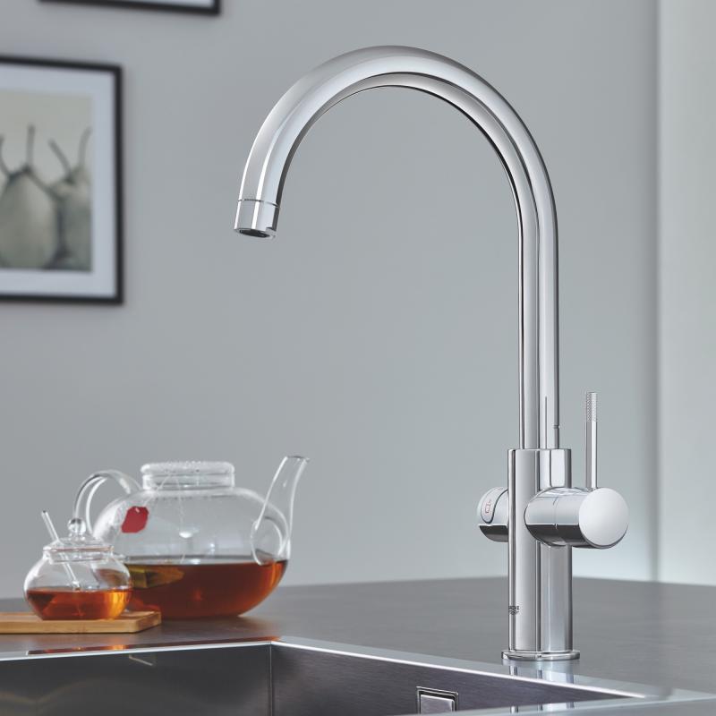 Grohe Комплект змішувача для кухні Red Duo і бойлерна система M розміру