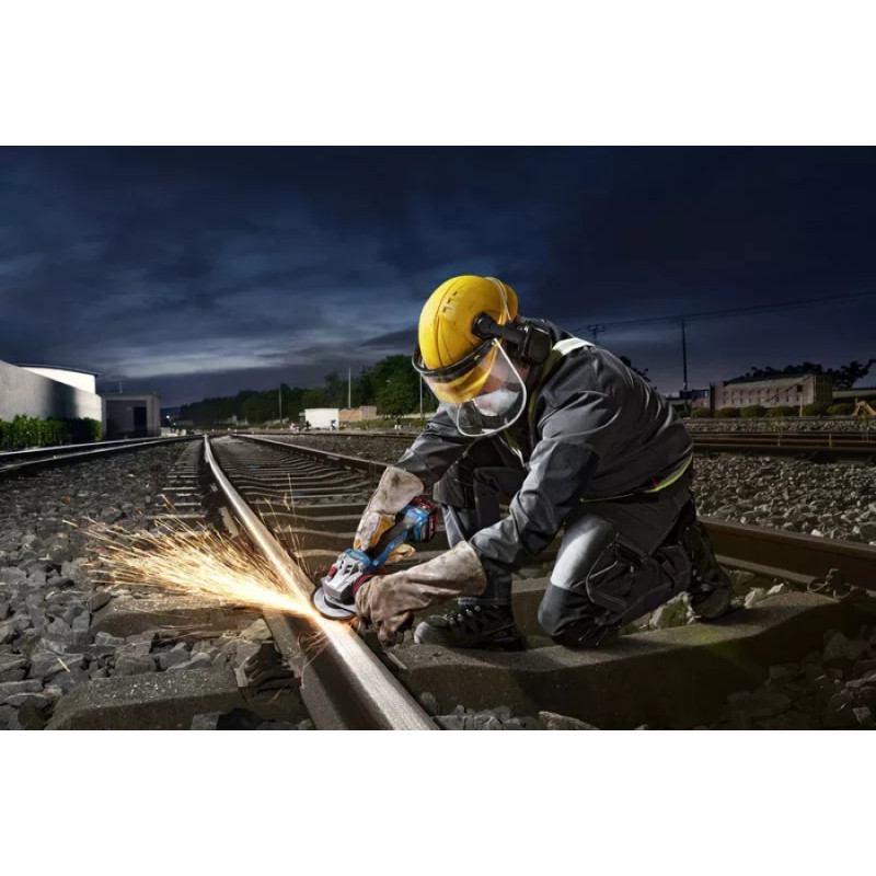 Bosch Шліфмашина кутова акумуляторна  GWS 18V-11S 125мм 18В 1x5А·год 0-9000об·хв 1.7кг кейс ЗП GAL1880CV