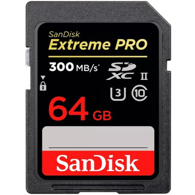 SanDisk Карта пам'яті SanDisk SD 64GB C10 UHS-II U3 R280/W100MB/s Extreme Pro V60