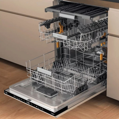 Whirlpool Посудомийна машина вбудовувана, 15компл., A+++, 60см, дисплей, 3й кошик, білий