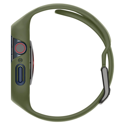Spigen Чохол та ремінець 2в1 для Apple Watch 45mm Liquid Air Pro, Moss Green