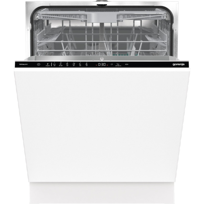 Gorenje Посудомийна машина вбудовувана, 16компл., A+++, 60см, AquaStop, автоматичне відчинення, сенсорн.упр, 3 кошики, білий