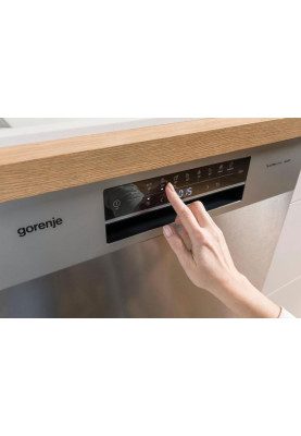 Gorenje Посудомийна машина, 16компл., A+++, 60см, дисплей, 3 кошики, AquaStop, сірий