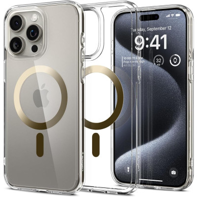 Spigen Чохол Apple iPhone 15 Pro Ultra Hybrid MagFit, Gold