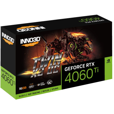 Inno3d Відеокарта GeForce RTX 4060 Ti 16GB GDDR6 TWIN X2 OC