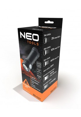 Neo Tools Ліхтар, USB, 4000мАч, 3.7 Li-ion, 30Вт, 3300 лм