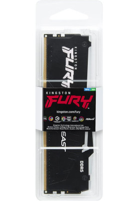 Kingston Пам'ять ПК DDR5 16GB 6000 FURY Beast RGB XMP