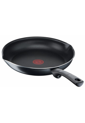 Tefal Сковорода з кришкою Day by Day, 28см, з кришкою, алюміній, бакеліт, скло, чорний