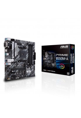 ASUS Материнcька плата PRIME B550M-A sAM4 B550 4xDDR4 M.2 HDMI-DVI-VGA mATX