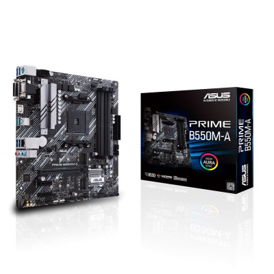 ASUS Материнська плата PRIME B550M-A sAM4 B550 4xDDR4 M.2 HDMI-DVI-VGA mATX