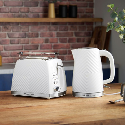Russell Hobbs Тостер Groove 2 Slice, 850Вт, пластик, підігрів, розморож.,білий Russell Hobbs Тостер Groove 2 Slice, 850Вт, пластик, підігрів, розморож.,білий