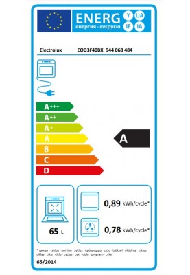 Electrolux Духовий шафа електричний, 65л, A, пара, дисплей, конвекція, нерж