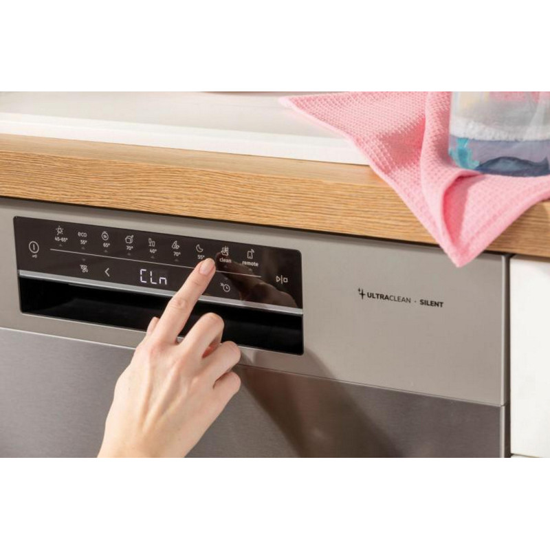 Gorenje Посудомийна машина, 16компл., A+++, 60см, дисплей, 3 кошика, AquaStop, сірий