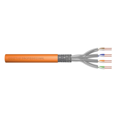 Digitus Кабель "віта пара" DIGITUS CAT 7 S-FTP, 500м, AWG 23/1, LSZH, оранжевий