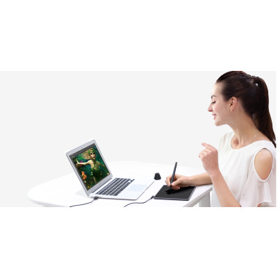 Huion Графічний планшет 4.8"x3" H430P, microUSB, чорний Huion Графічний планшет 4.8"x3" H430P, microUSB, чорний