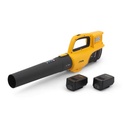 Stiga Повітродув садовий акумуляторний STIGA BL300eKit 40В(20В+20В) акб 2х4А·год 750м?/год 21500об/хв ЗП вбудований 1.95кг